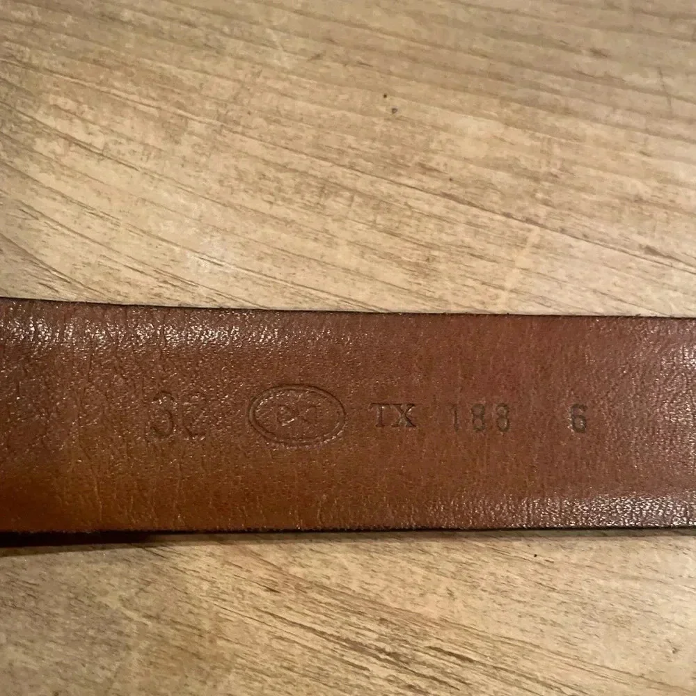 NWOT Trafalgar Unisex leather/black/silver belt Made in USA Men’s 32